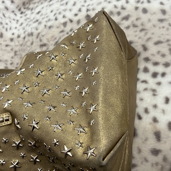 Authentic Jimmy Choo Gold Stars Tote - Picture 10 of 14